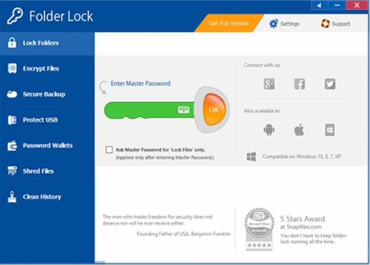 Folder Lock v7.6.9 Free Download