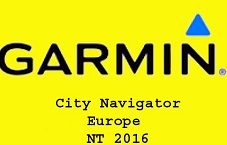 Garmin City Navigator Europe NT 2016 Free Download