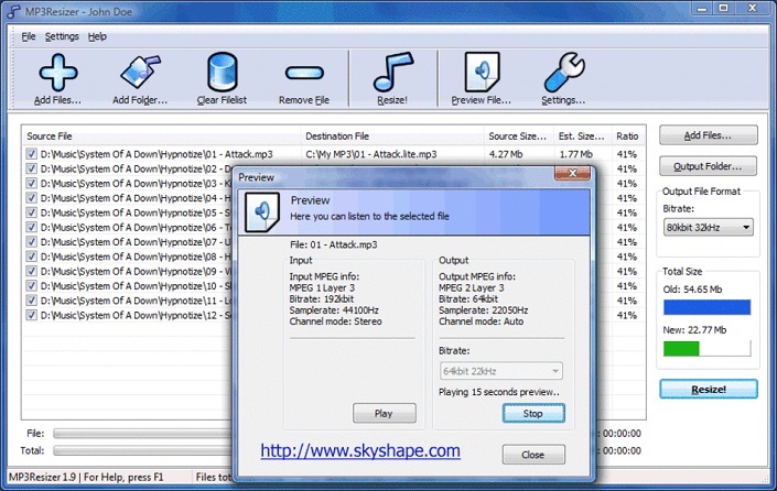 MP3 Resizer Free Download