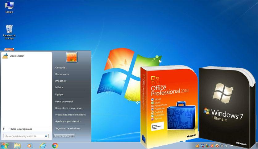 Windows 7 SP1 Ultimate X64 incl Office 2010 June 2018