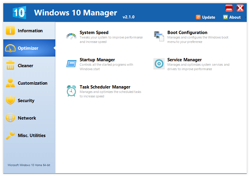 Yamicsoft Windows 10 Manager + Portable Download